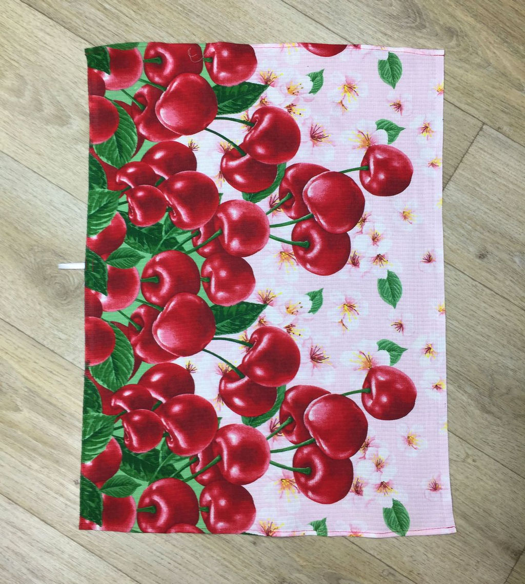 Полотенце 50*70 вафельное (Черешня) - Ивановотекстиль фото 2