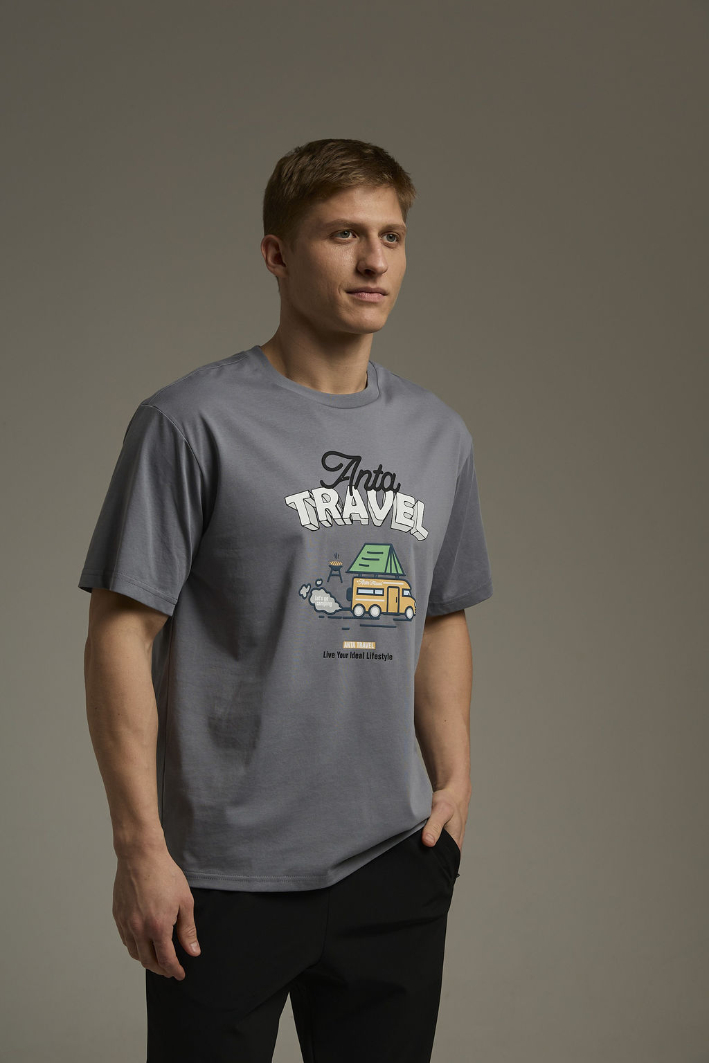 Футболка Серый - Anta фото 2