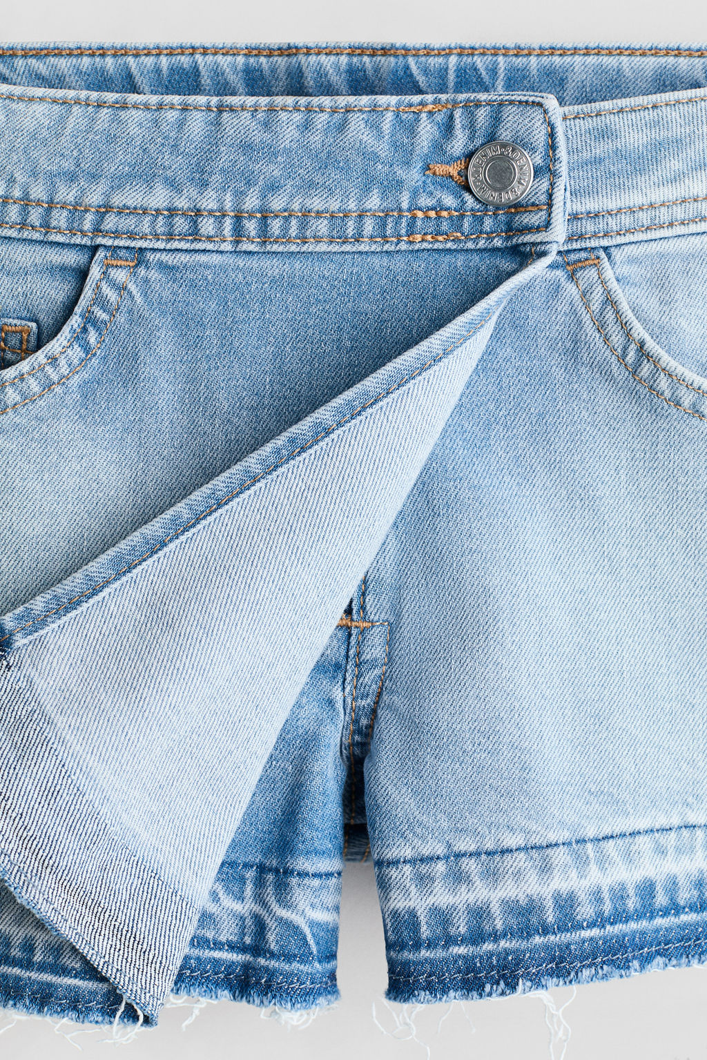 Falda pantal?n cruzada en denim - H&m фото 2