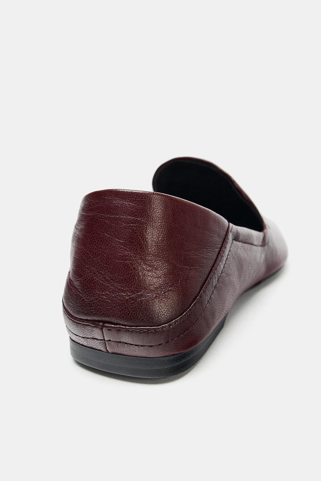 LEATHER LOAFERS WITH HIGH VAMP - Zara фото 6