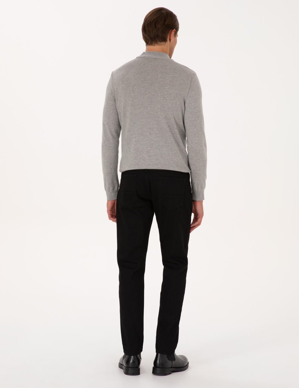 Siyah Slim Fit Jean Pantolon