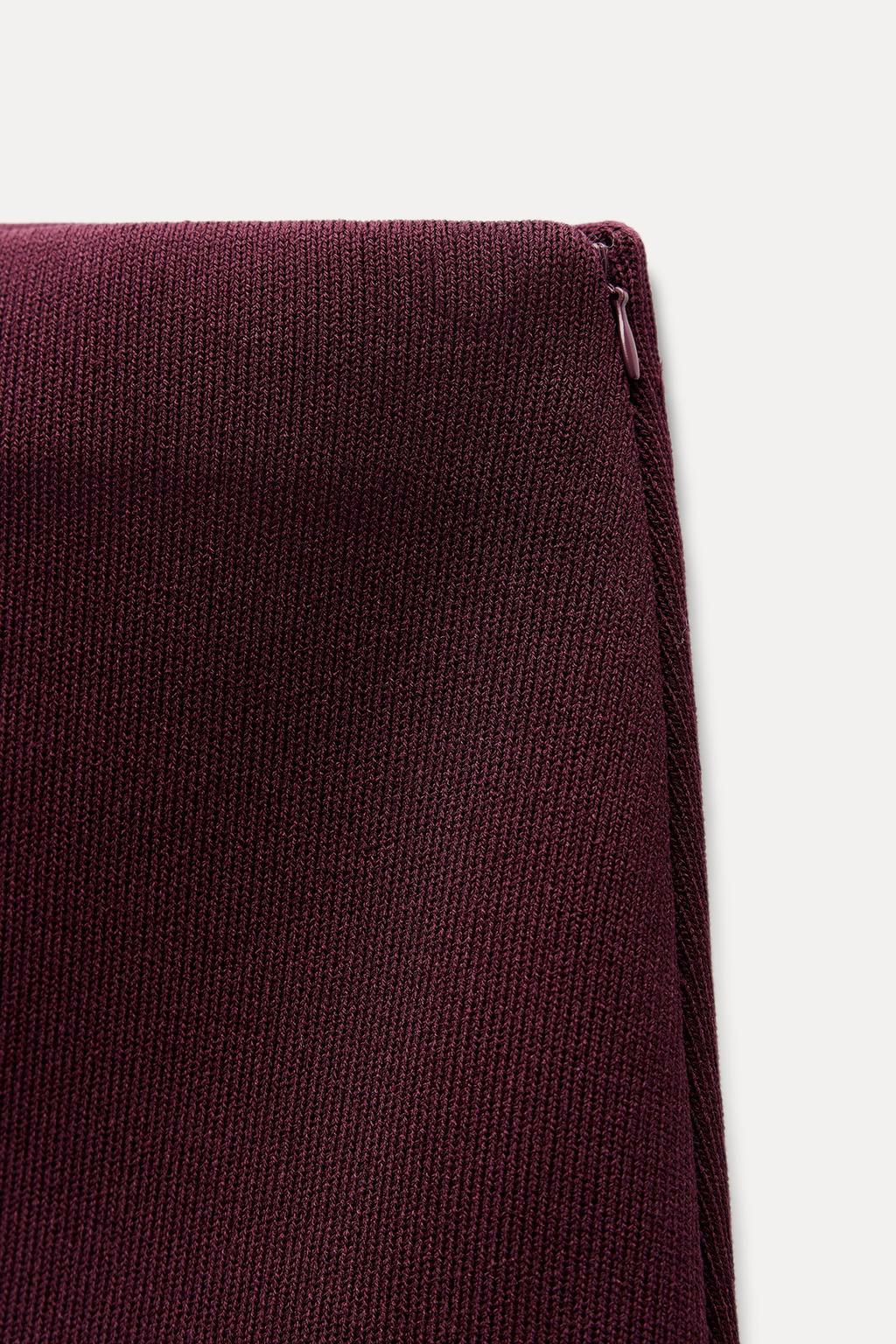 COMBINED PLEATED KNIT SKIRT - Zara фото 9