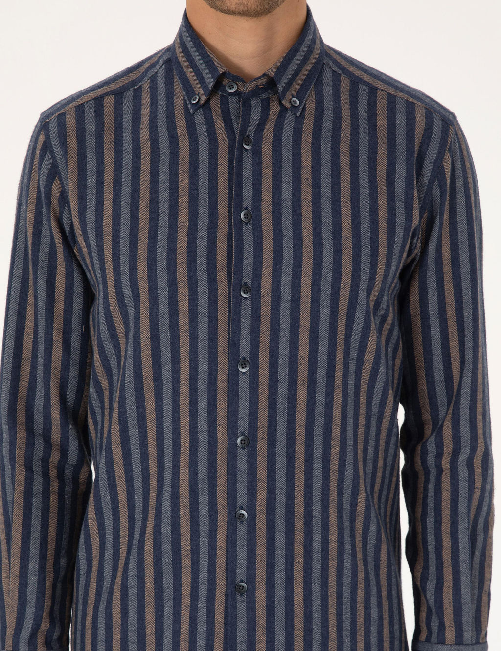 Lacivert Regular Fit Uzun Kollu G_mlek - Pierre cardin фото 6