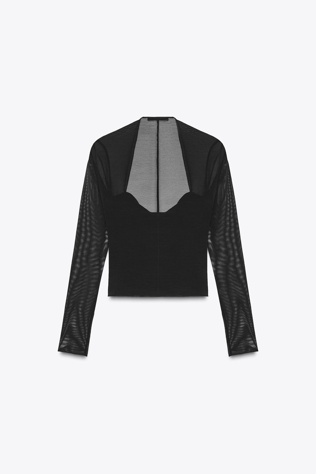 FITTED TOP WITH MATCHING TULLE - Zara фото 6