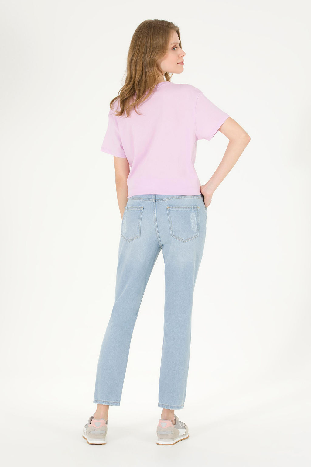 Женские голубые джинсовые брюки - U.s. polo assn фото 4