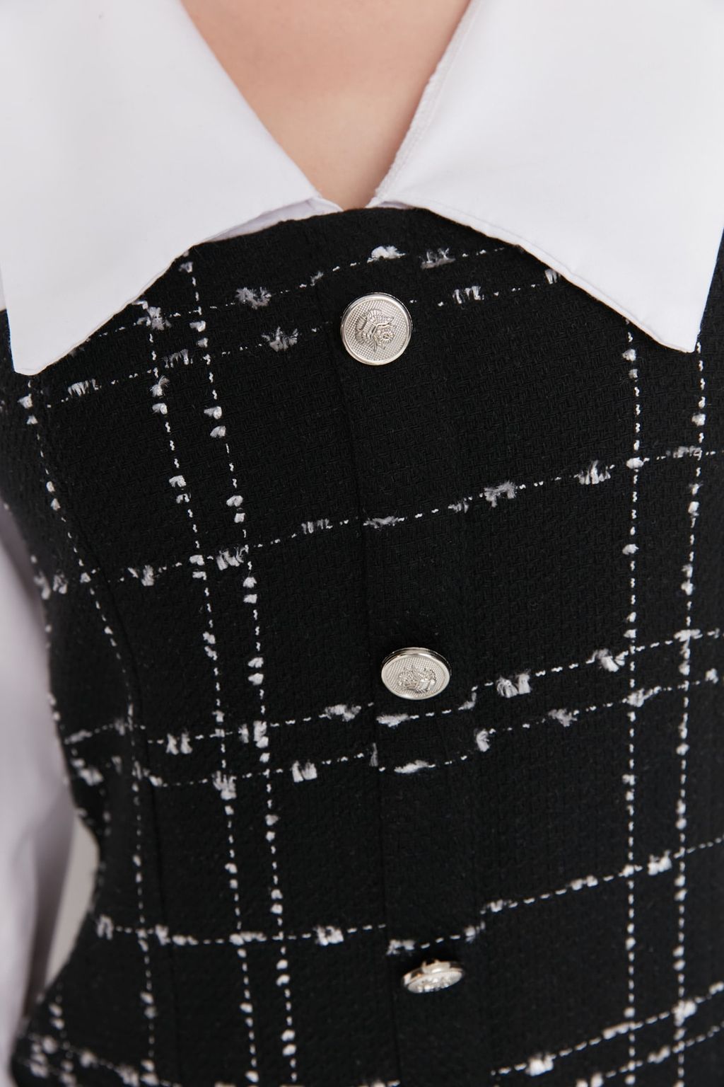 TRENDYOLMILLA Mavi Ekose / Kareli Dokuma Elbise TWOAW23EL00701 фото 9