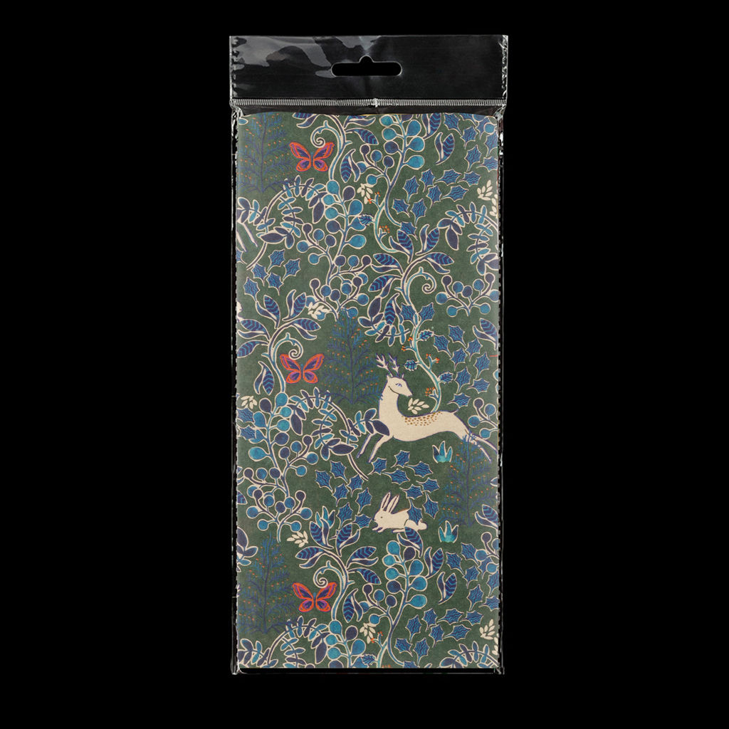 АКЦИЯ Цена за 1 шт. Набор ErichKrause Decor 4 листа упаковочной бумаги тишью Волшебный лес 50х70см