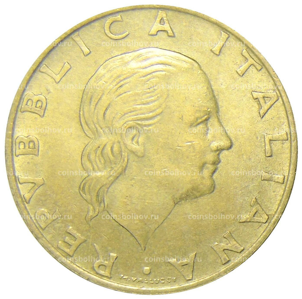 Монета 200 лир 1998 года Италия