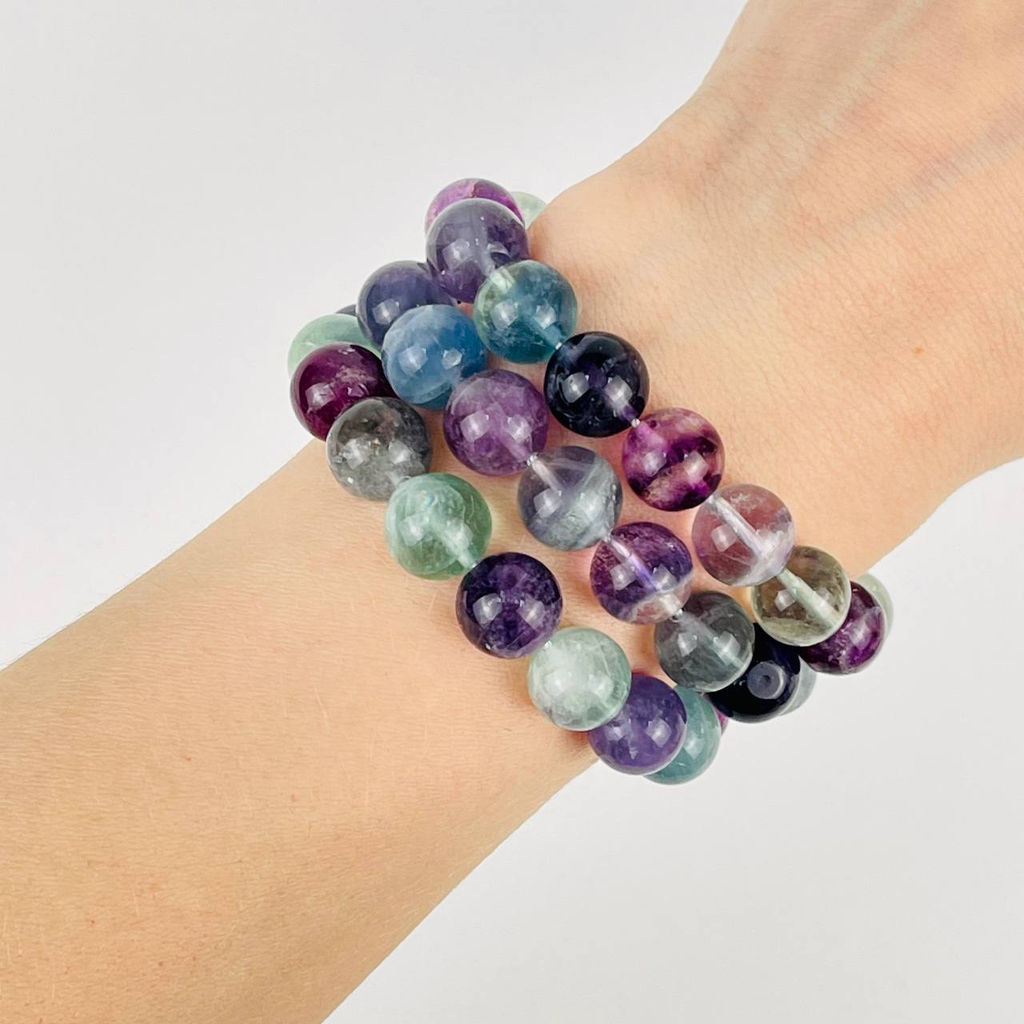 Бусины для украшений из Флюорита (38 бусин) 39 см