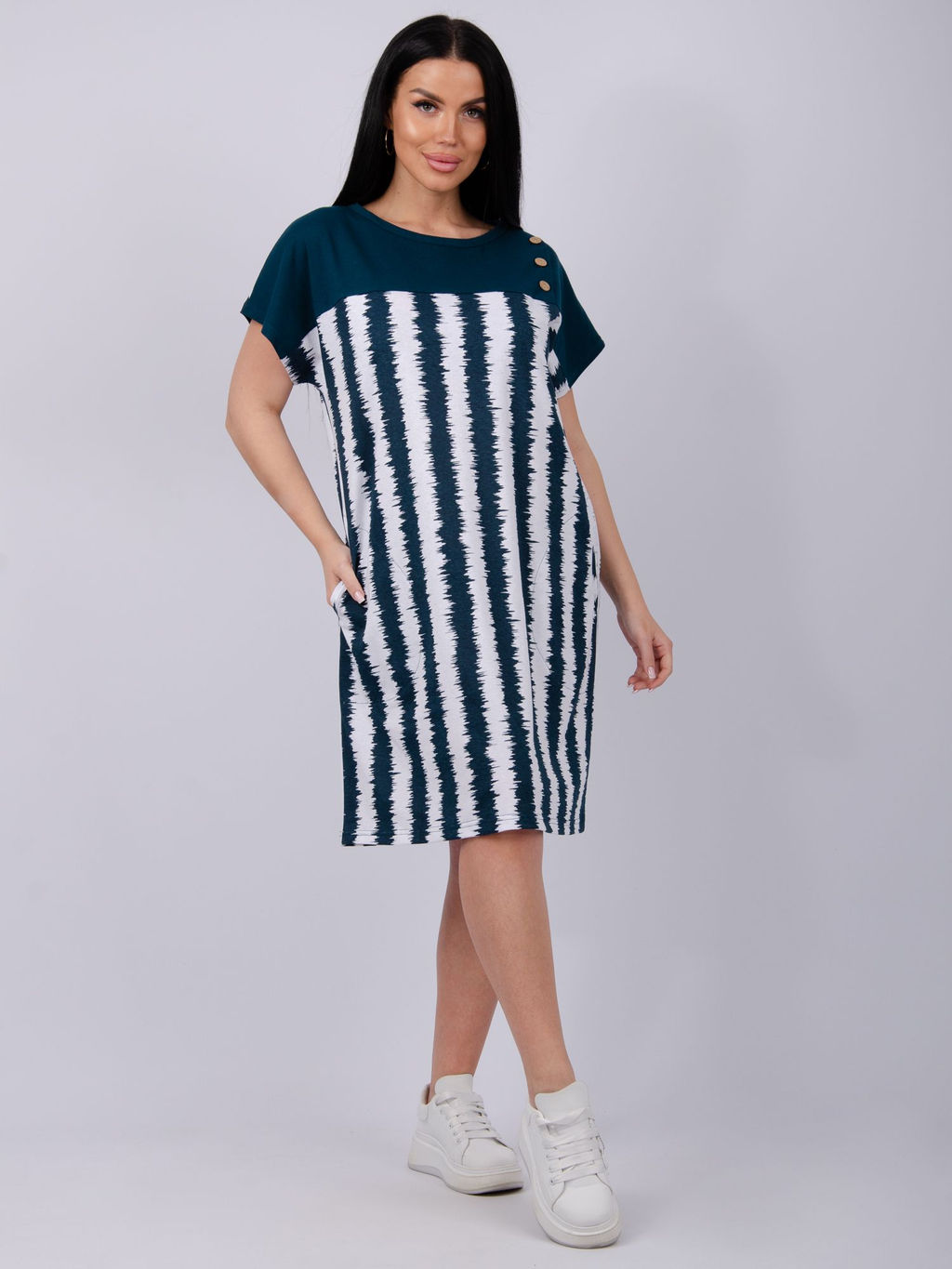 Туника "Тропикана 6" волна, трикотаж