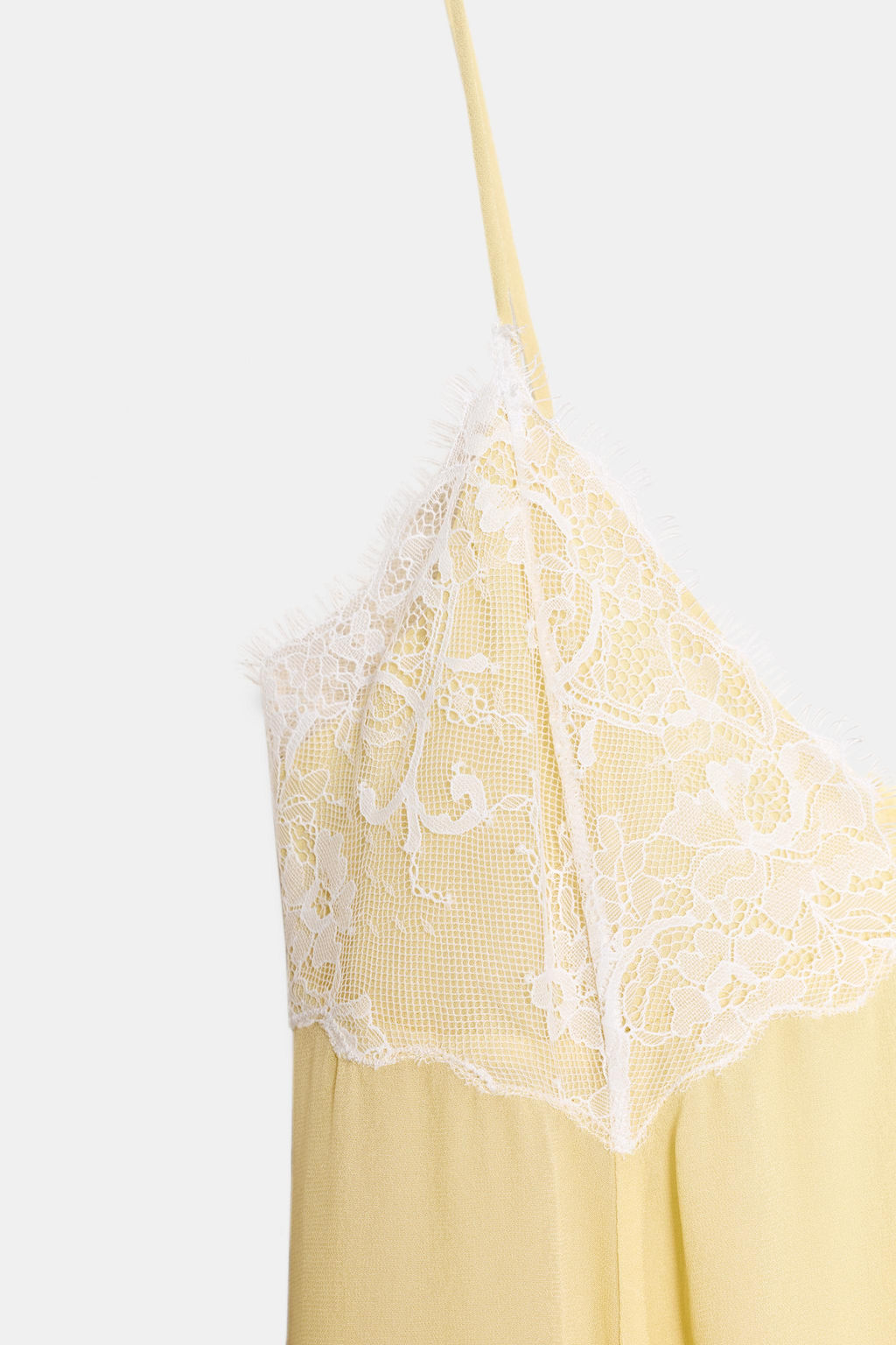SHORT DRESS WITH CONTRAST LACE - Zara фото 8