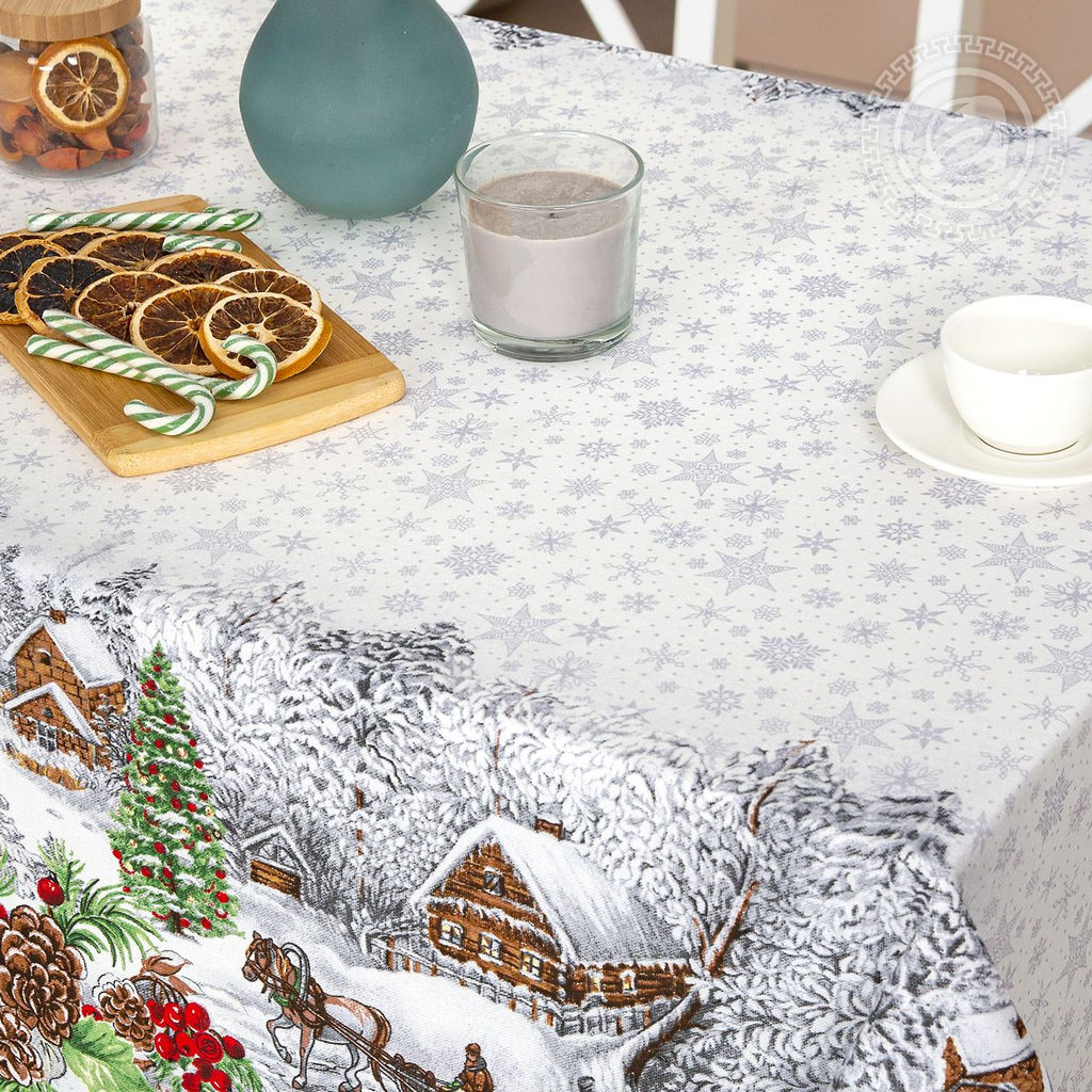 Студёная пора скатерть 120*145/1 шт. - 120*145 Скатерти из рогожки
