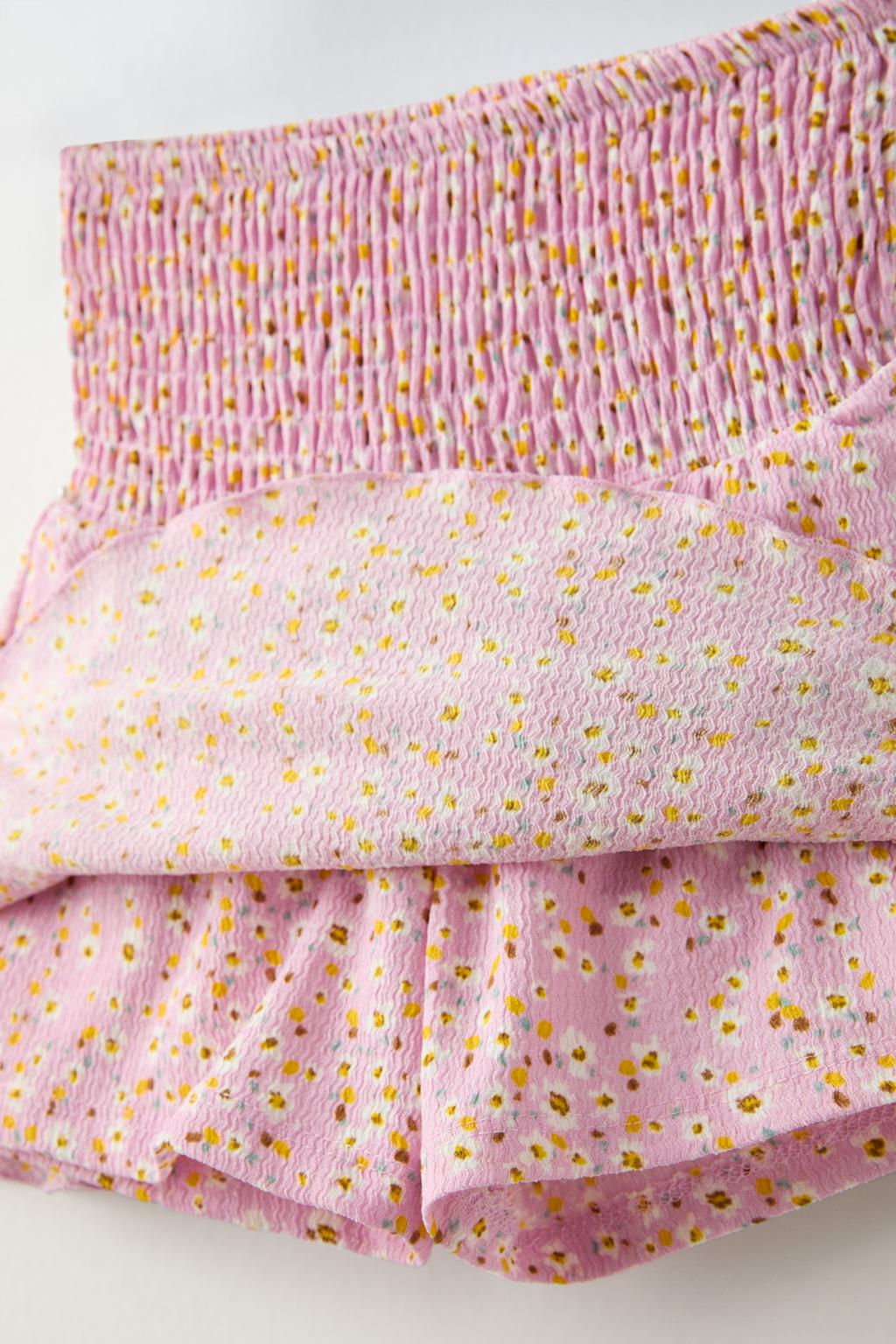 FLORAL BERMUDA SKORT - Zara фото 3