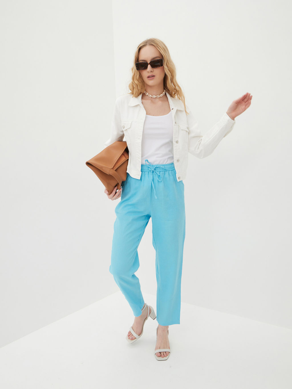 Женские льняные Брюки - Mossmore фото 35