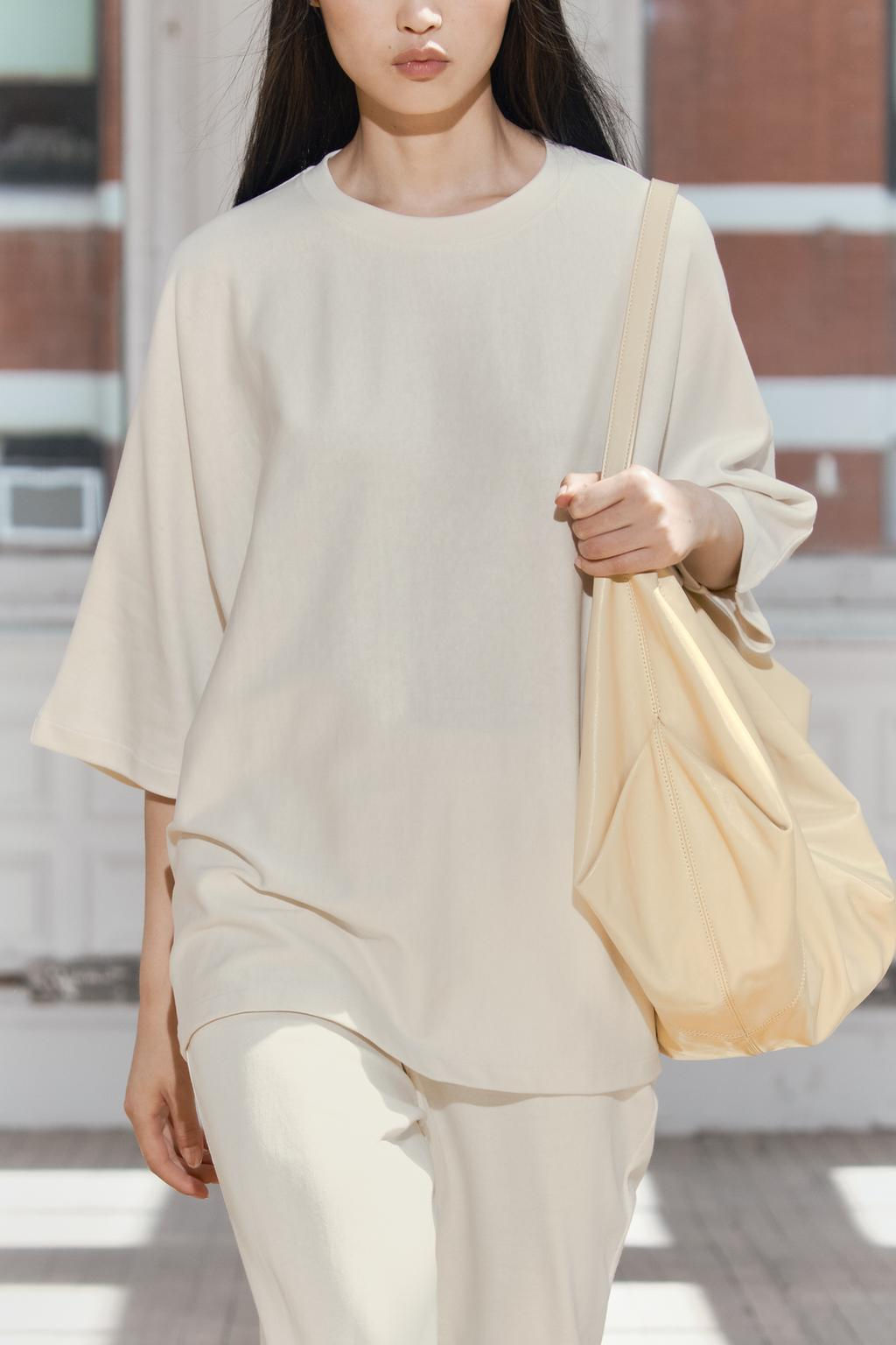 SHORT SLEEVE OVERSIZE SWEATSHIRT - Zara фото 2