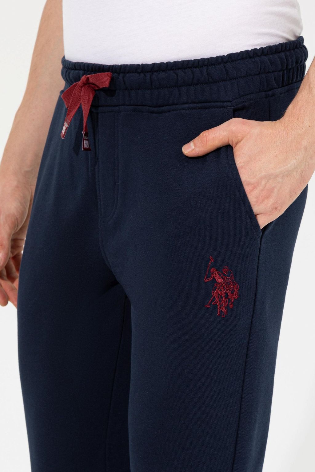 Мужские темно-синие вязаные брюки - U.s. polo assn фото 6