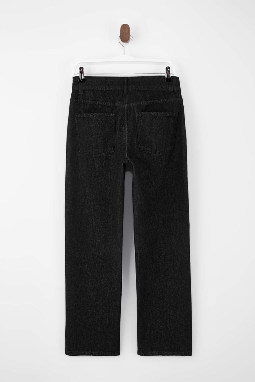 Limited Edition Siyah Y_ksek Bel Tam Boy %100 Pamuk Straight Jeans TWOSS26JE00078 - Trendyolmilla фото 4