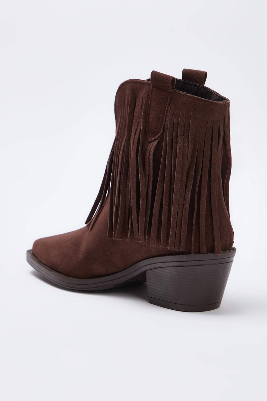 Koyu Kahverengi Suet Puskul Detayl? Kad?n Kovboy Bot TAKAW26BO00115 - Trendyolmilla фото 5