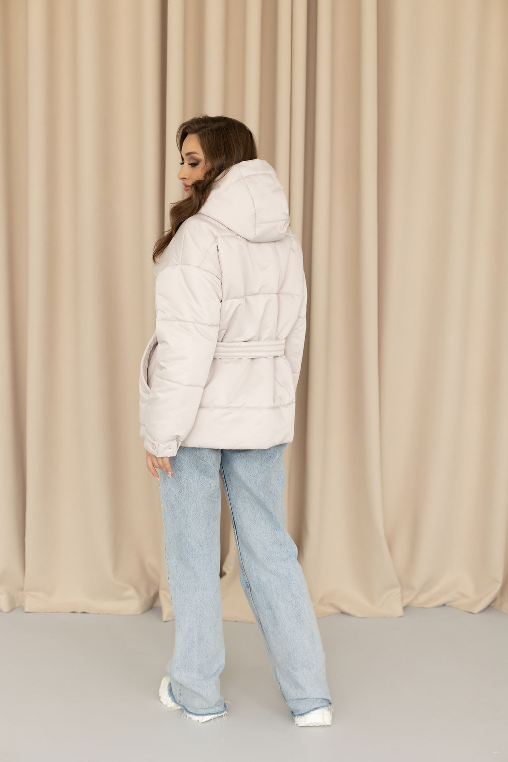 Куртка женская зимняя 24404 (бежевый) - Kankan фото 5