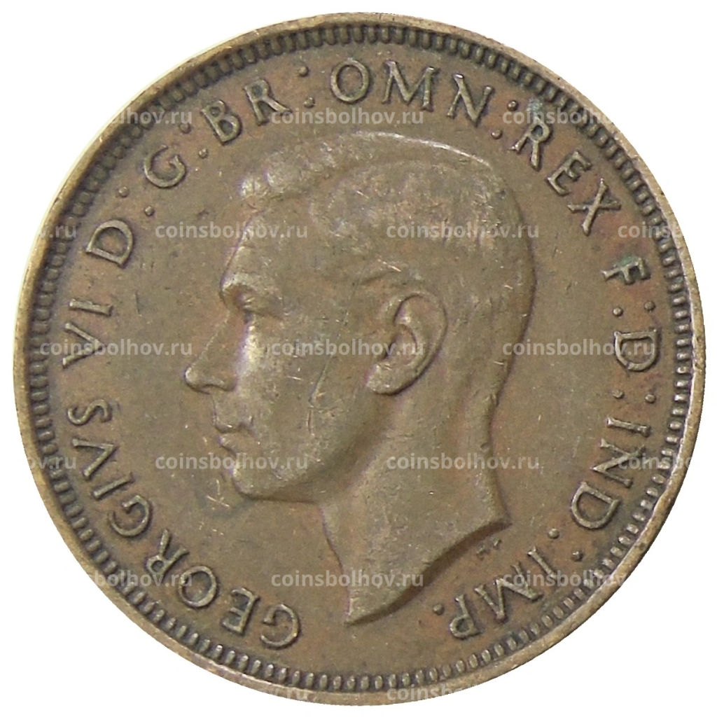 1/2 пенни 1938 года Австралия