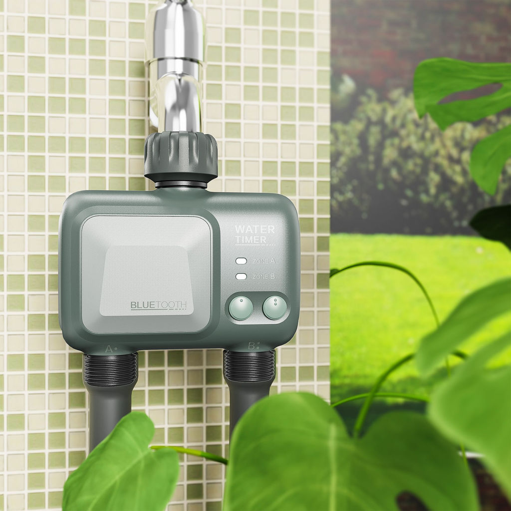 UST-A400 2C/WF IP65 GATEWAY OLIVE Умный таймер Wi-Fi+Bluetooth для автоматического полива. 2 канала. Шлюз в/к. ТМ Uniel
