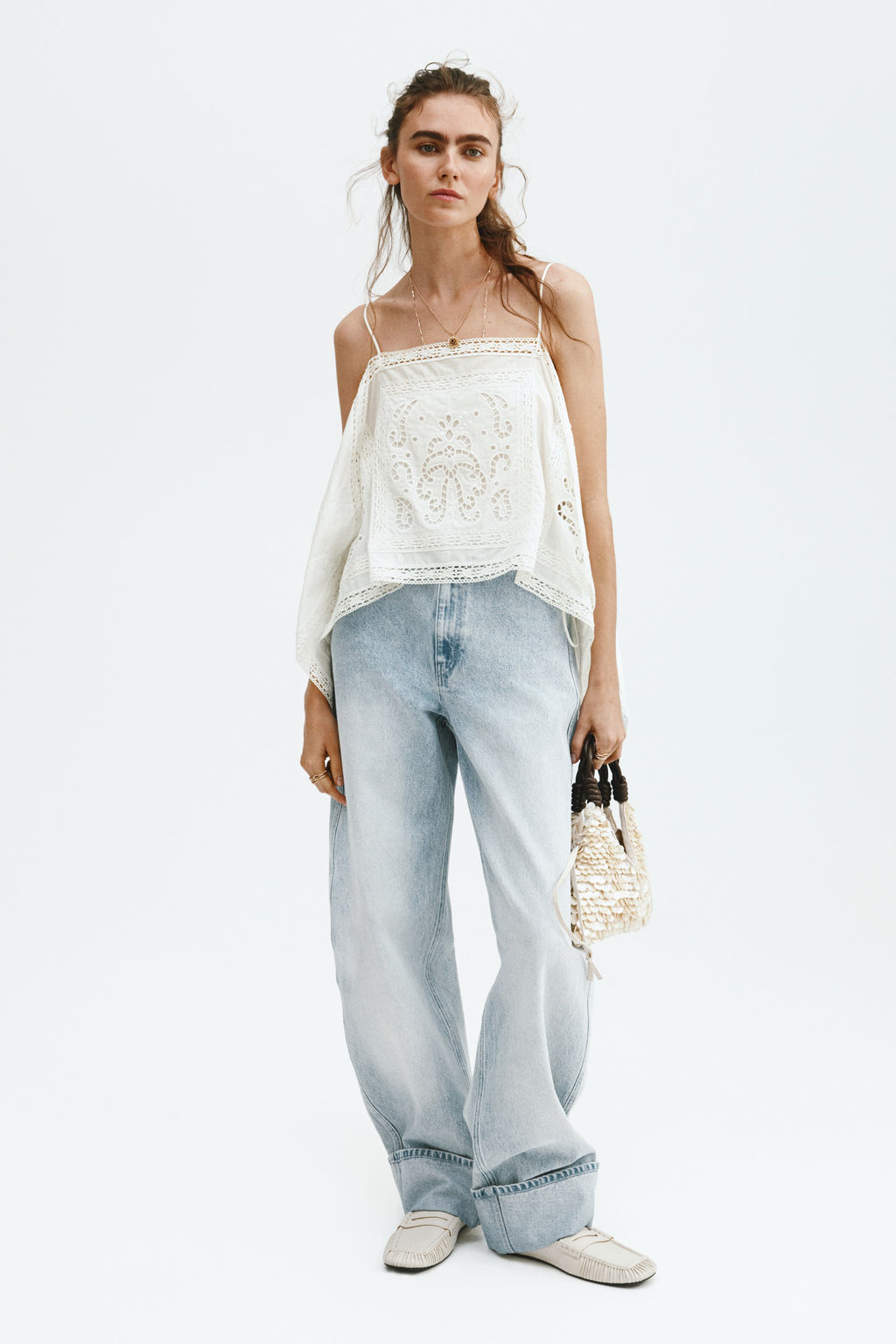 Top de tirantes con bordado ingl?s - H&m фото 2