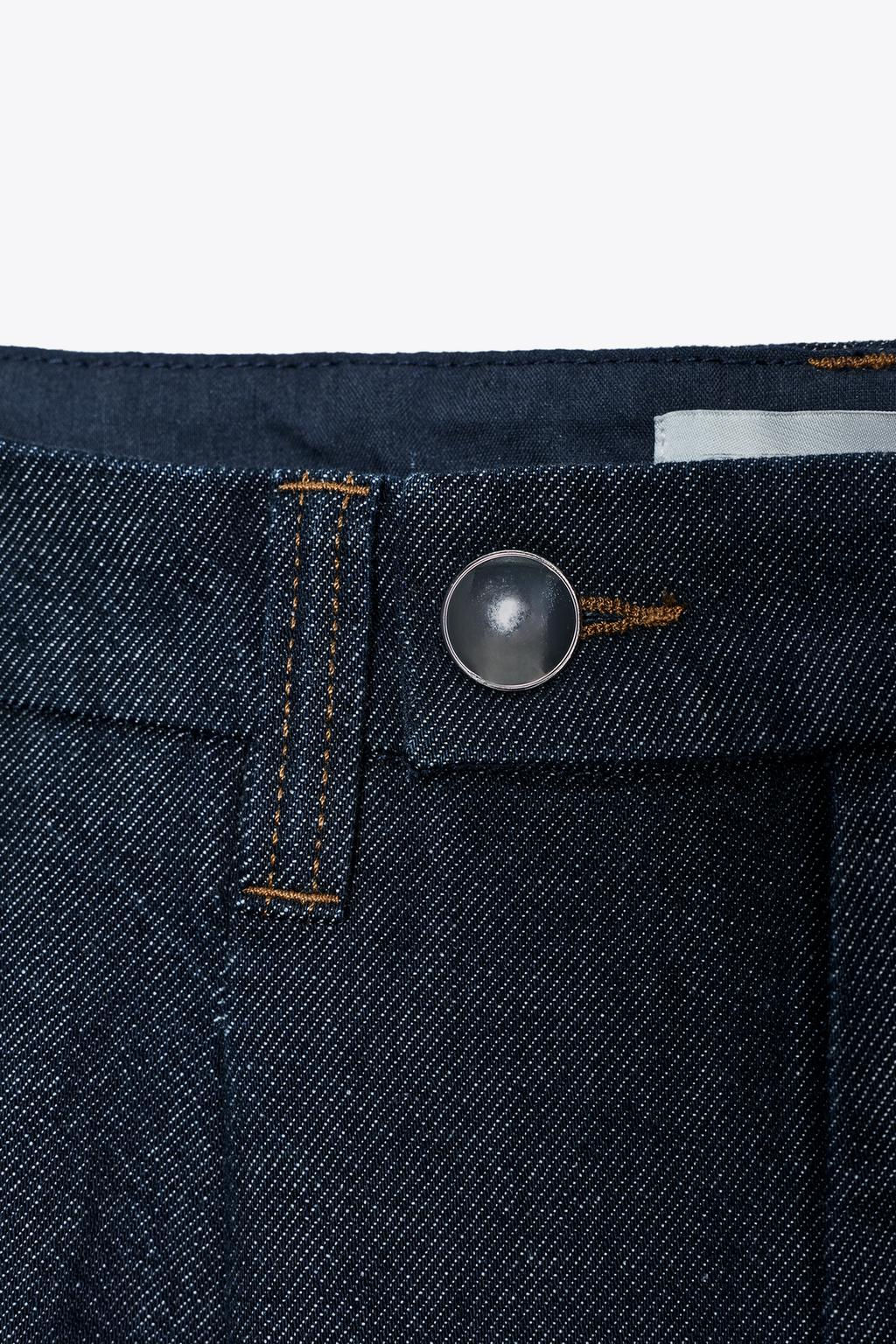 Z1975 WIDE-LEG MID-WAIST JEANS - Zara фото 4