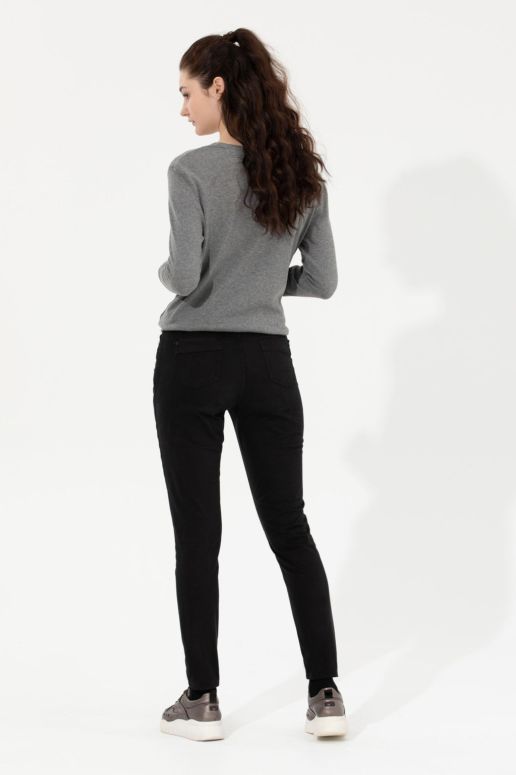 Kad_n Siyah Toothpick Fit Pantolon