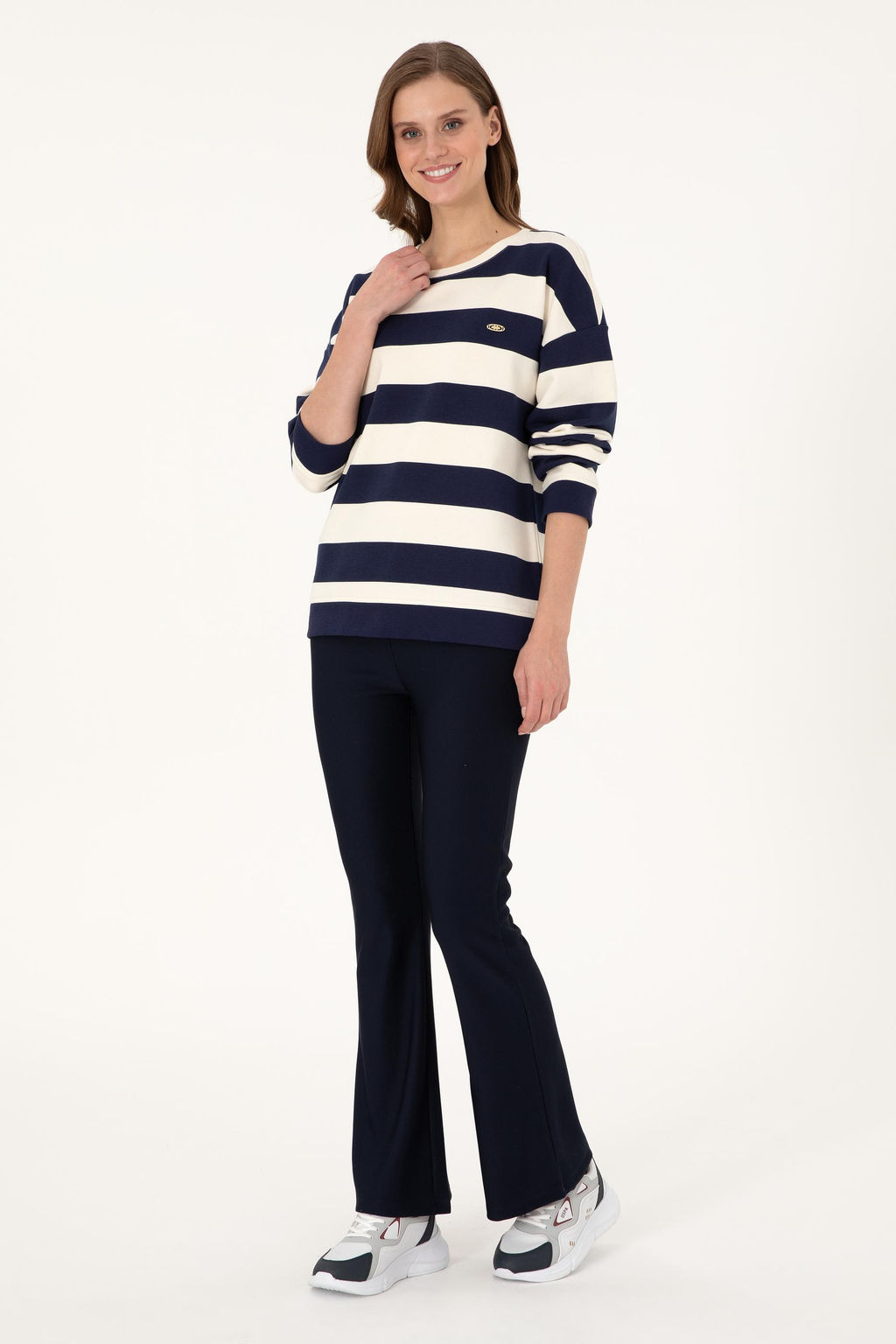 Женский кремовый свитшот Неожиданная скидка в корзине - U.s. polo assn фото 4