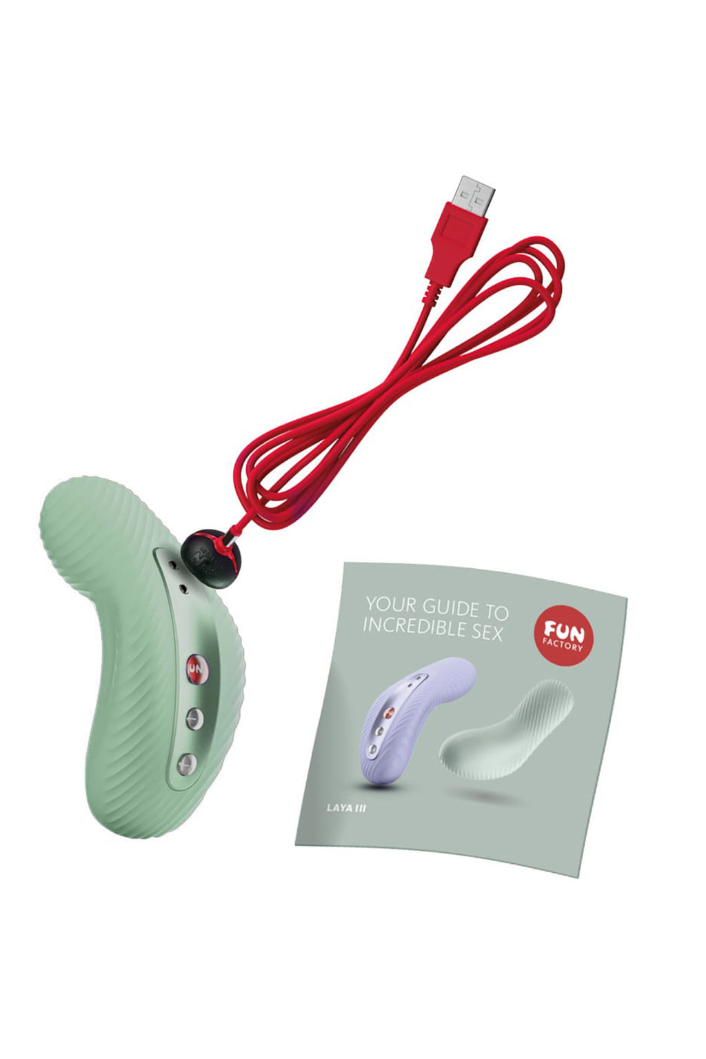 Вибромассажер Fun Factory LAYA III, силикон, зеленый, 11 см  фото 6