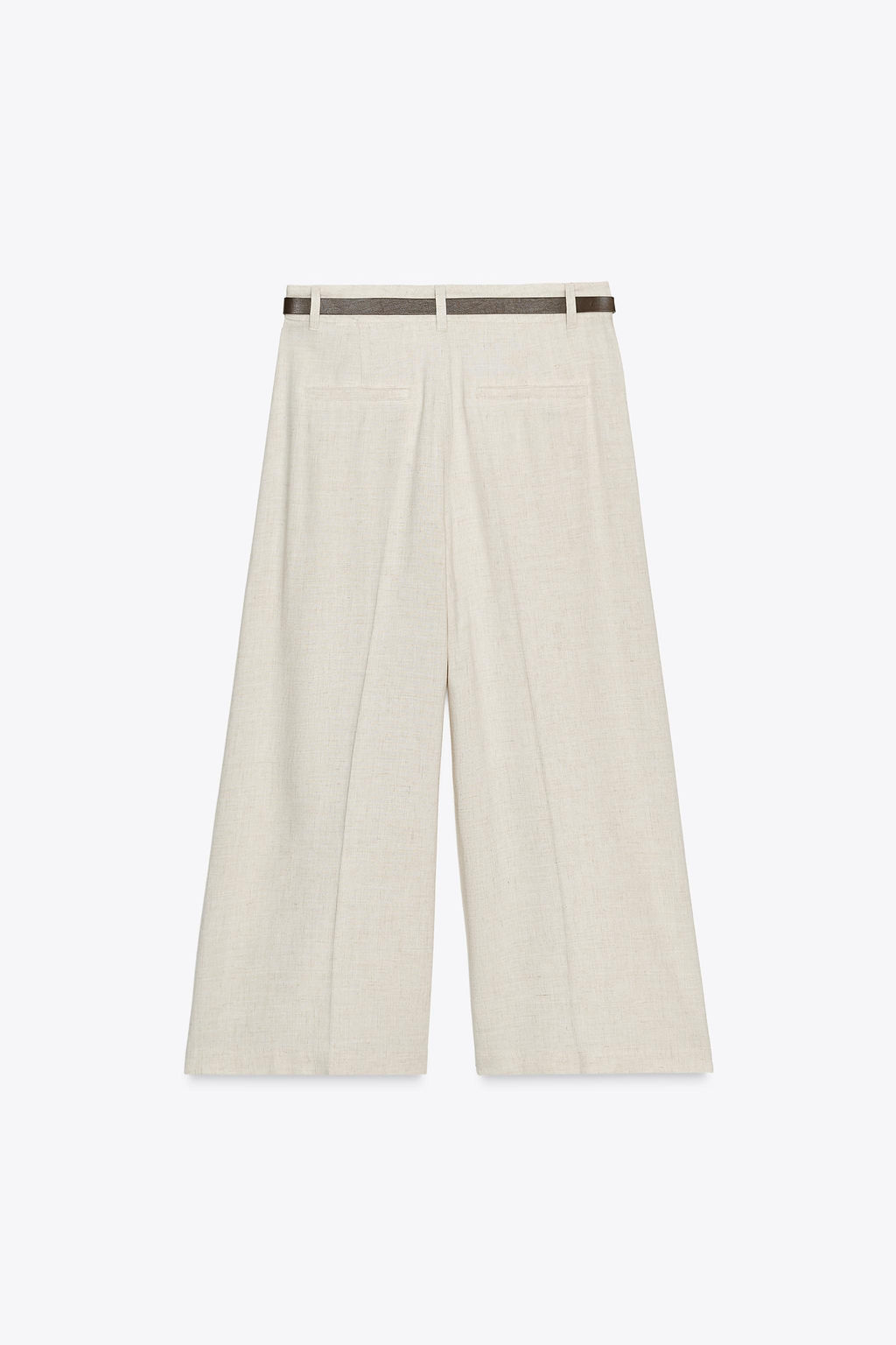 LINEN BLEND CULOTTES WITH BELT - Zara фото 6