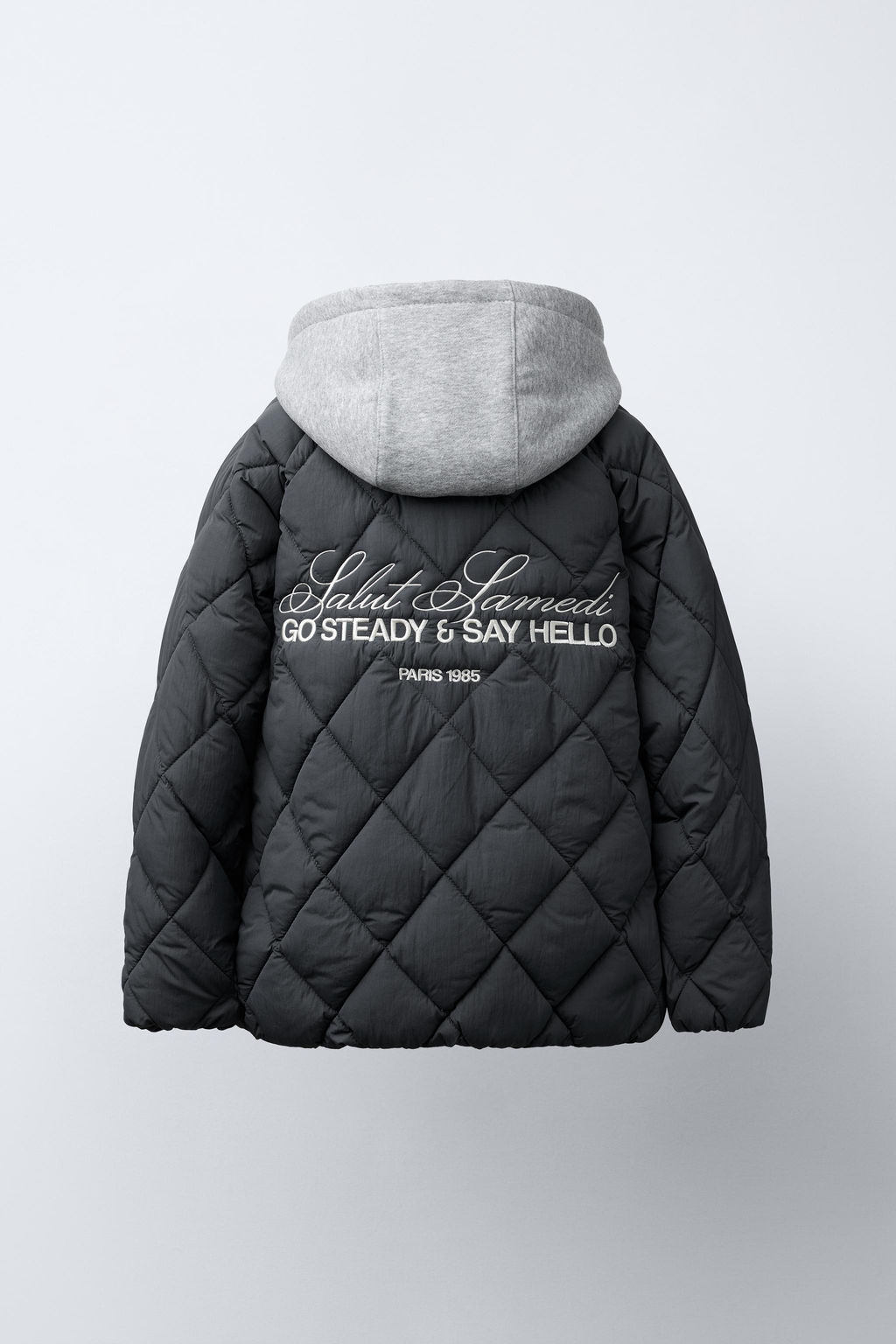 DETACHABLE HOODIE PUFFER JACKET