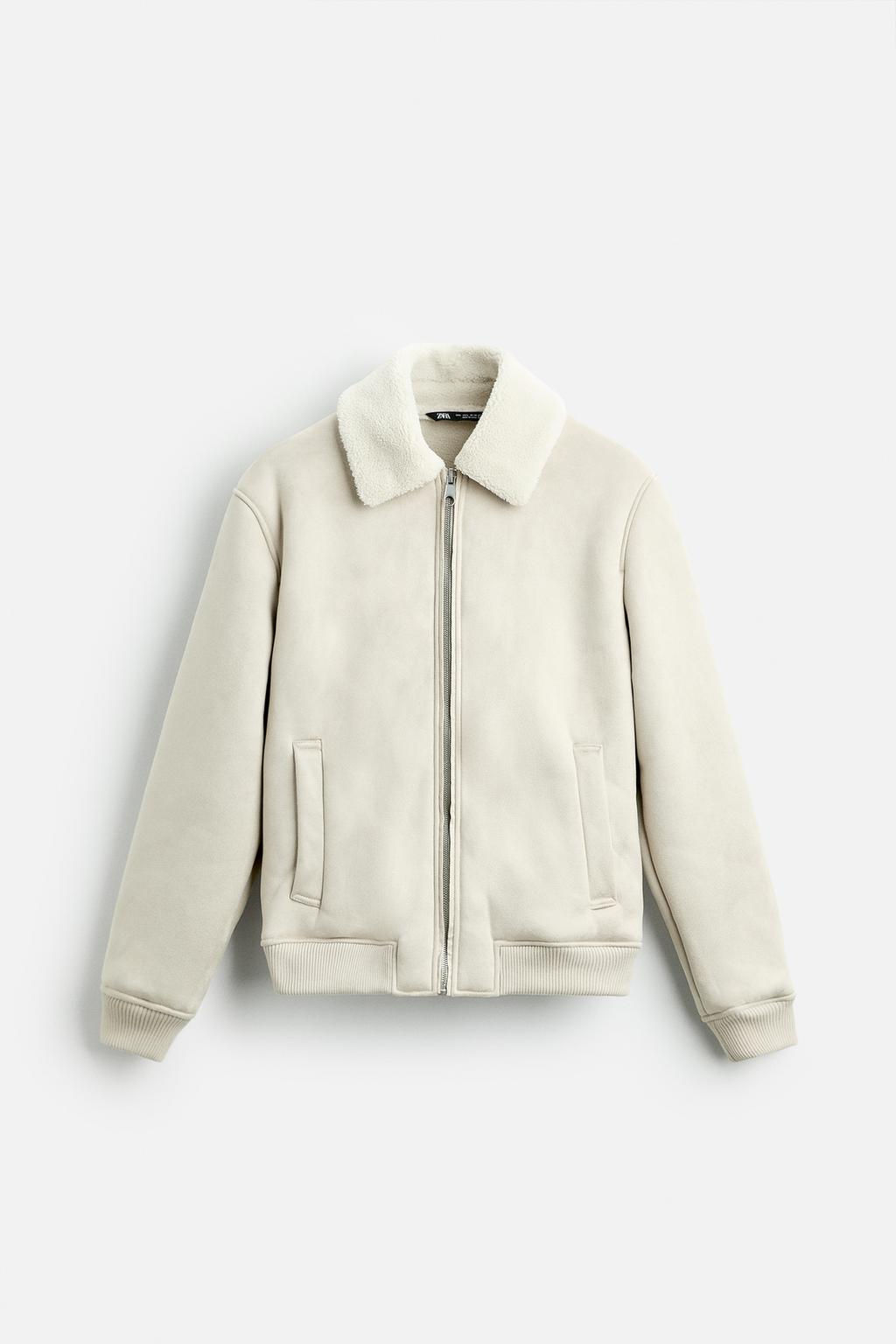 FAUX SUEDE CONTRAST JACKET - Zara фото 25