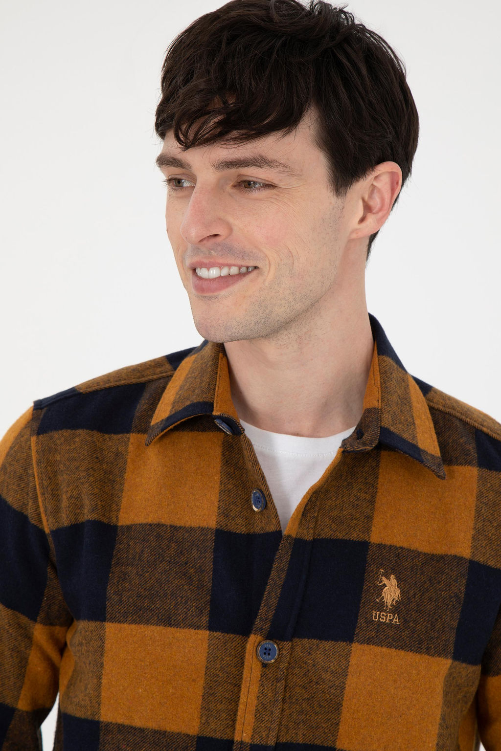 Мужская темно-синяя рубашка с длинным рукавом Неожиданная скидка в корзине - U.s. polo assn фото 2