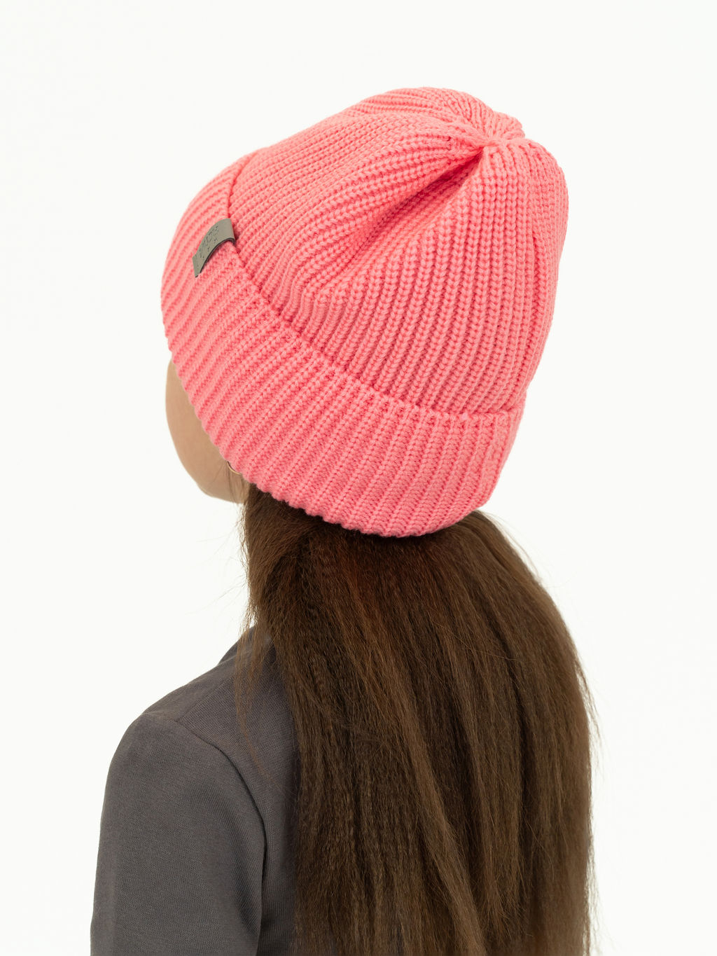 Шапка вязаная фламинго