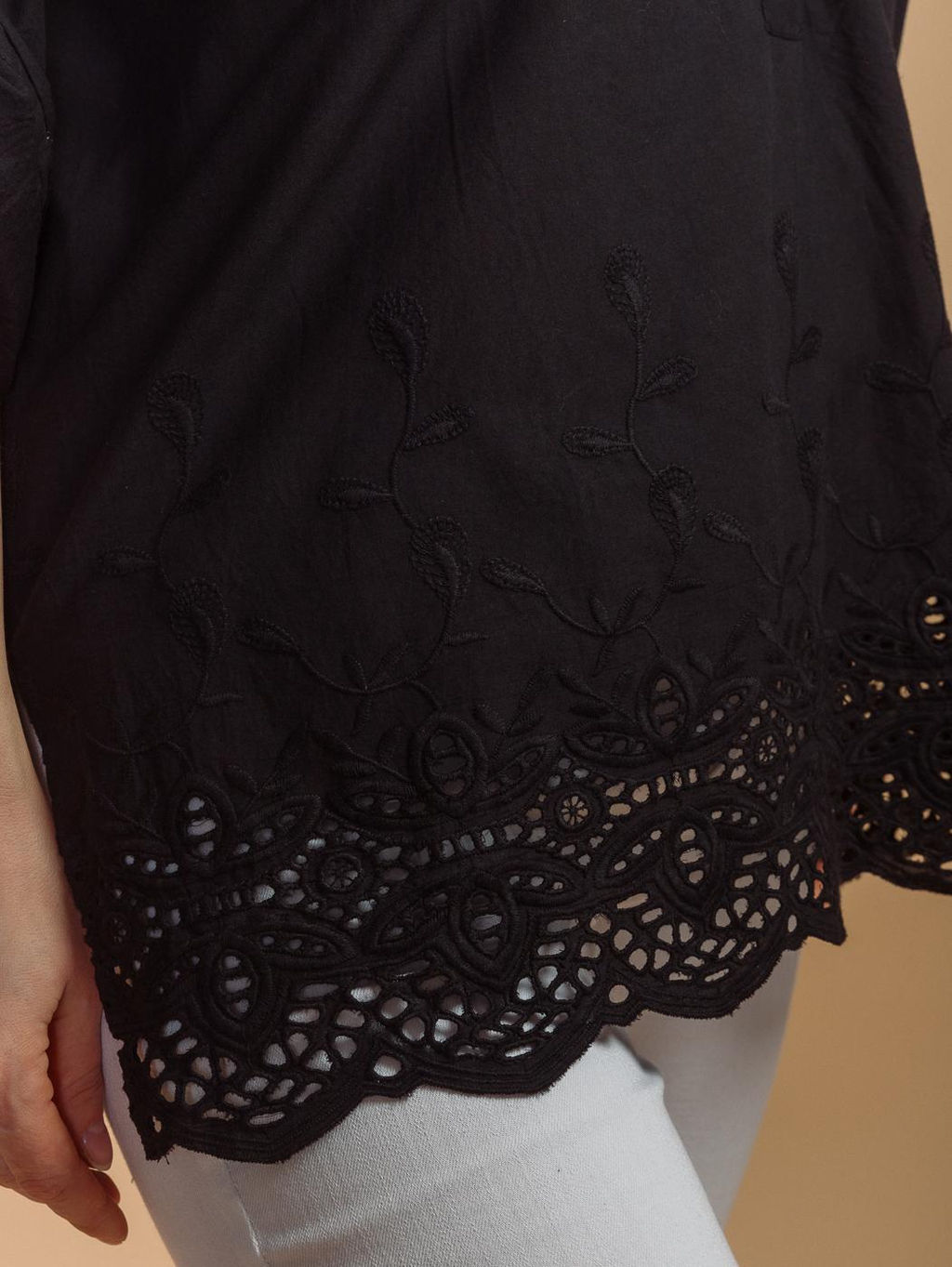 Блузка (хлопок ) шитье №24-598-2 - Ганг фото 6