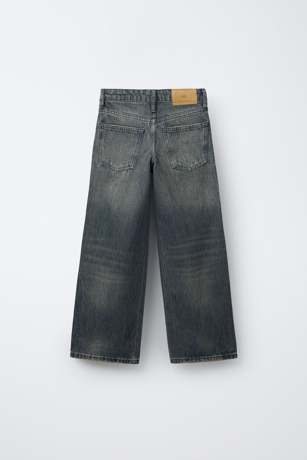 WIDE-LEG JEANS WITH STUDS - Zara фото 2