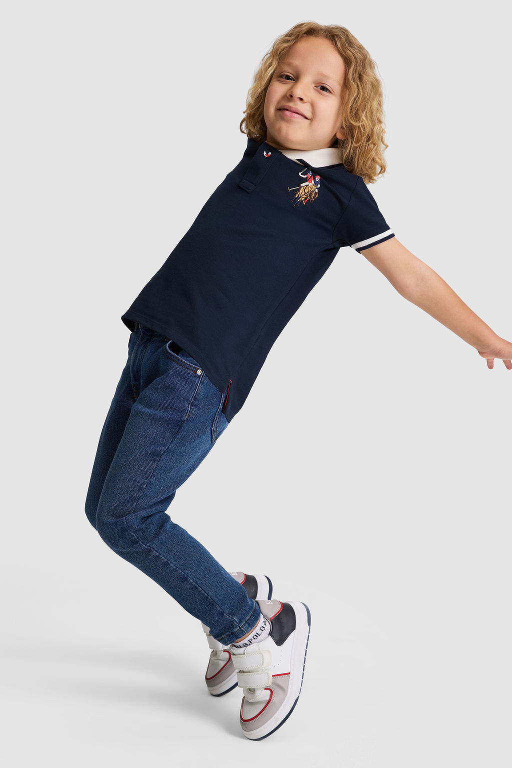 Erkek Гocuk Lacivert Polo Yaka Basic TiЕГrt - U.s. polo assn фото 4