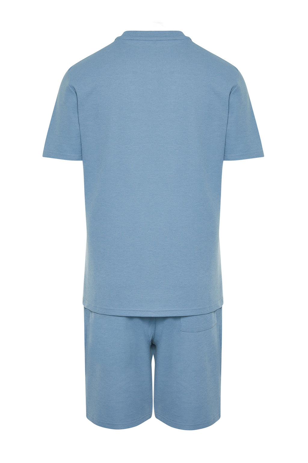 TRENDYOL MAN Mavi Regular Fit Waffle Sortlu Pijama Tak?m? TMNSS23PT00032 - Trendyolmilla фото 49
