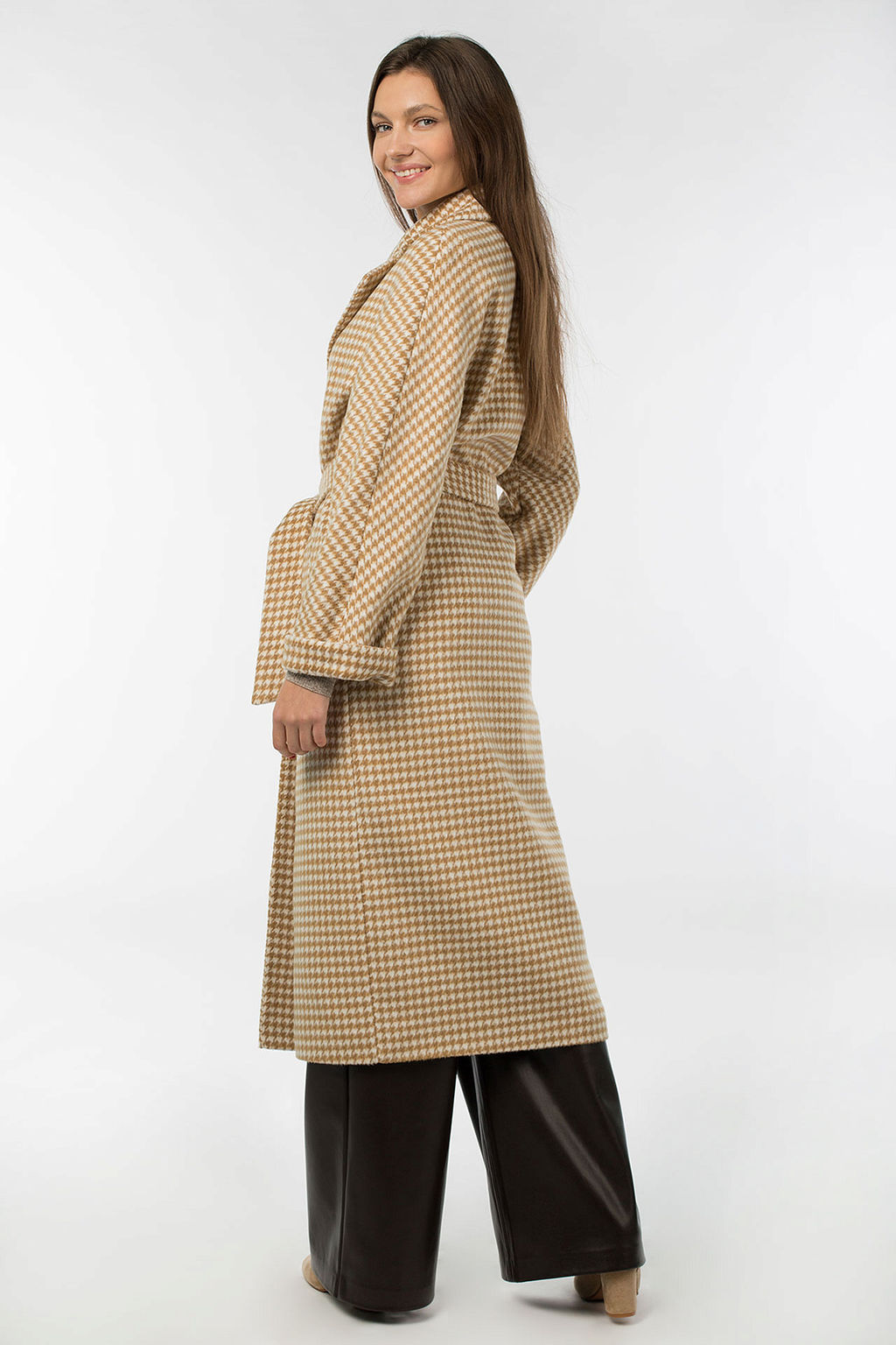 Пальто женское демисезонное (пояс) - El podio фото 7