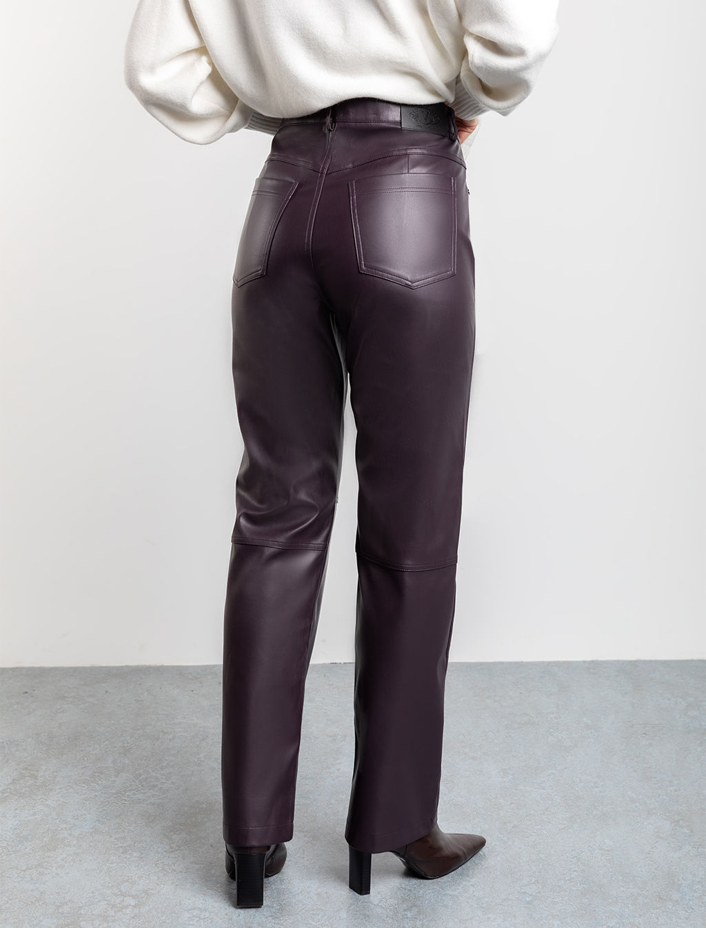 VILATTE / Брюки из эластичной, формоустойчивой эко-кожи  фото 3