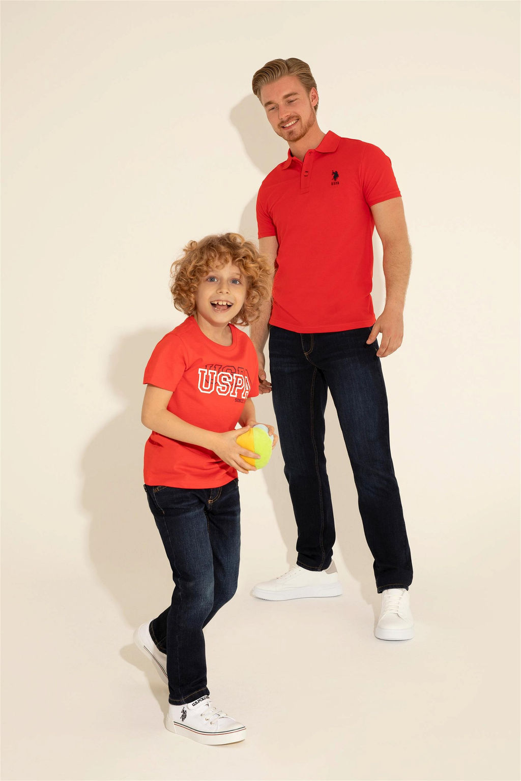 Мужская красная базовая футболка - U.s. polo assn фото 8