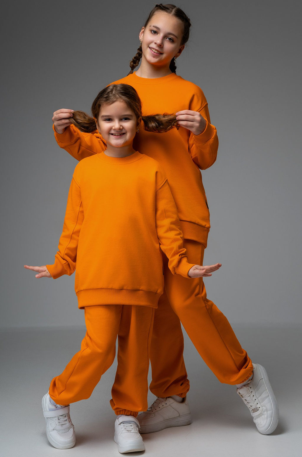 Костюм для девочки оверсайз из футера трехнитки Happyfox - Happy fox фото 7