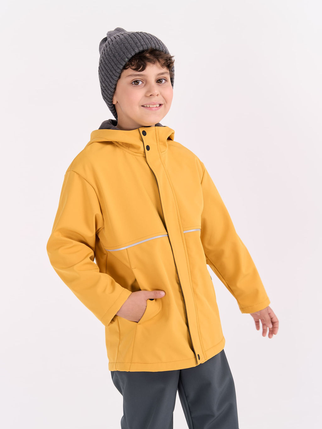 Куртка Softshell демисезонная Горчица 7+ - Bungly фото 2