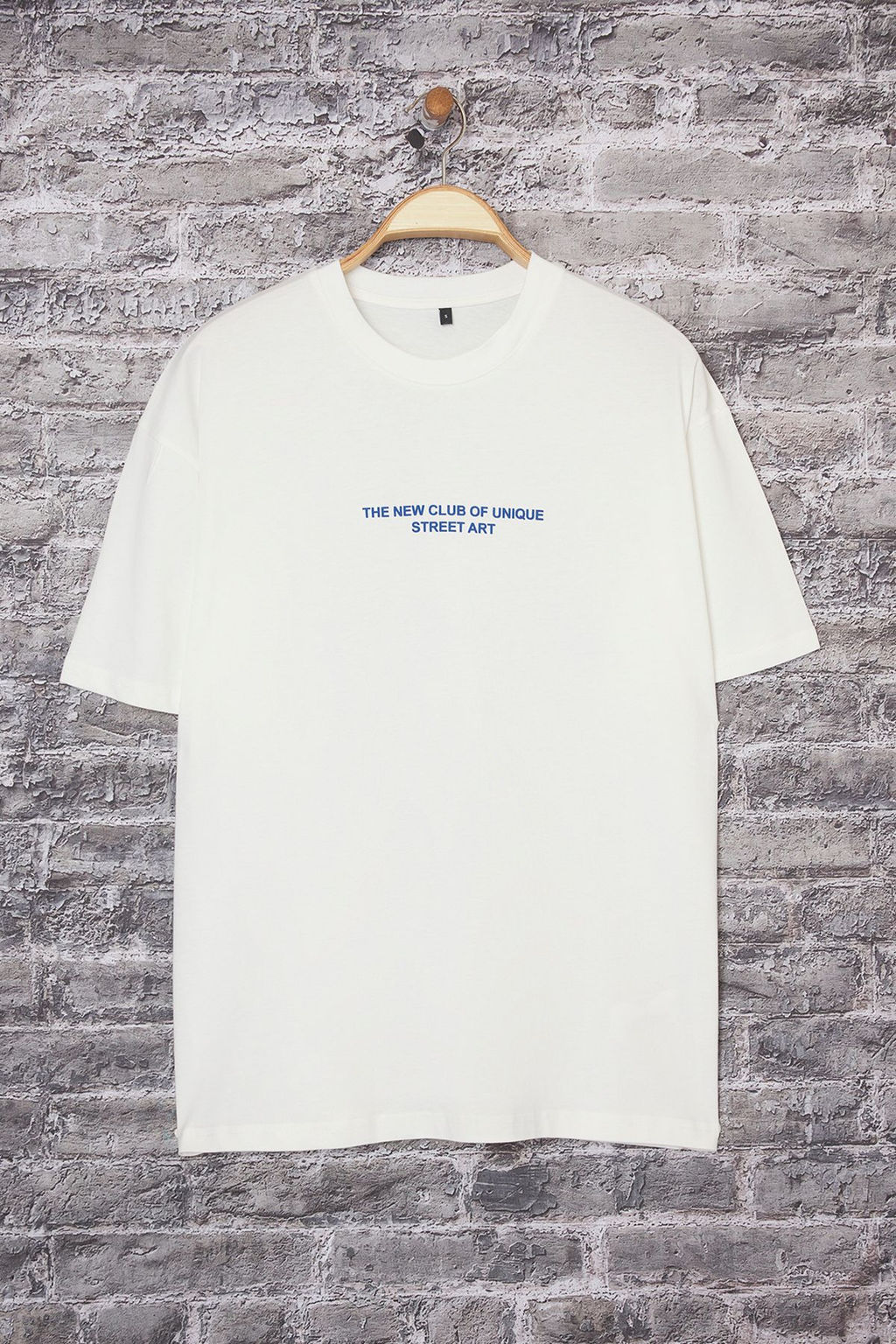 TRENDYOL MAN Ekru Oversize/Genis Kesim Yaz? Bask?l? %100 Pamuk T-Shirt TMNSS25TS00227 - Trendyolmilla фото 5