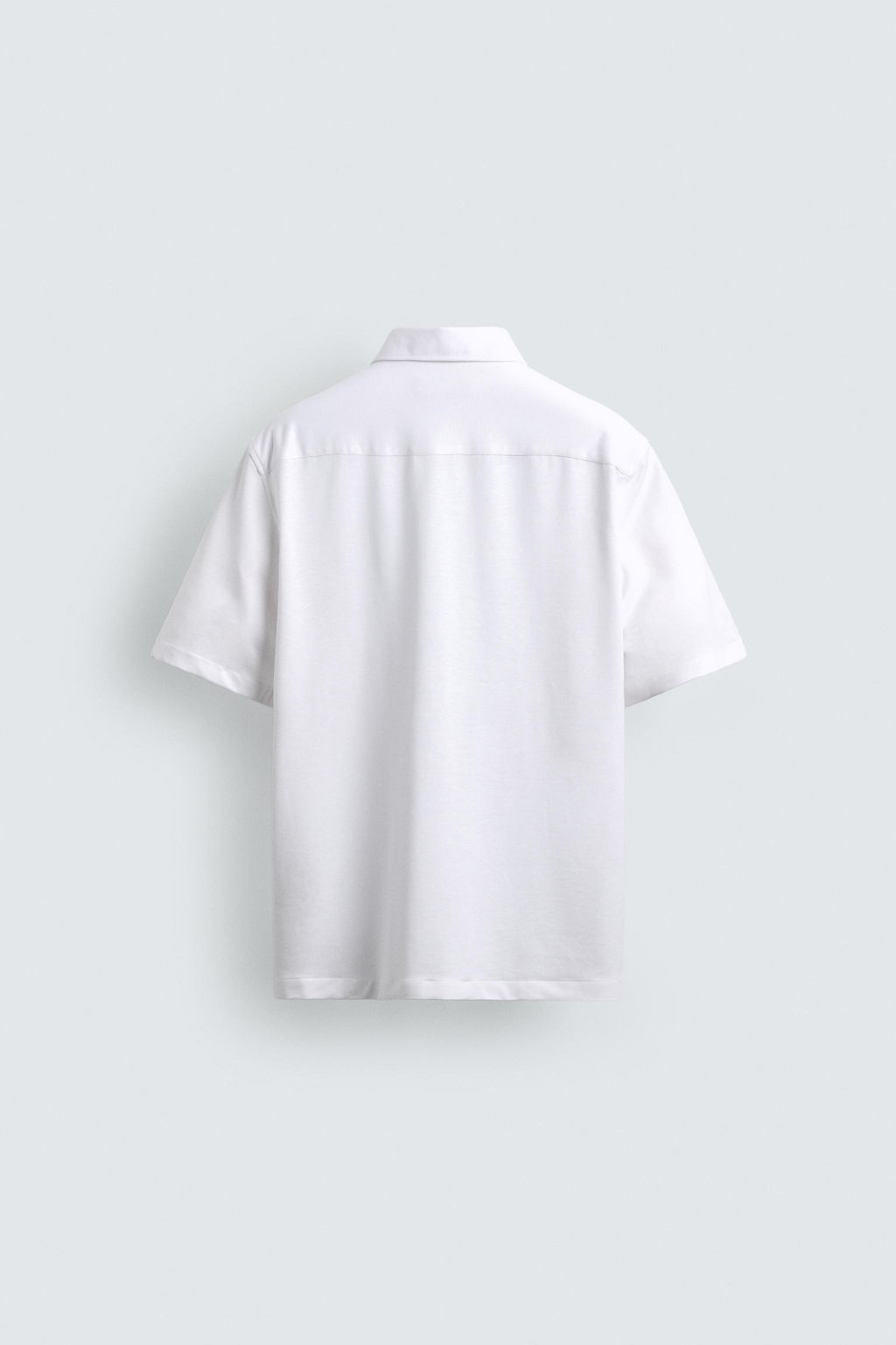 CAMISA REGULAR FIT ESTRUCTURA / Blanco - Zara фото 8