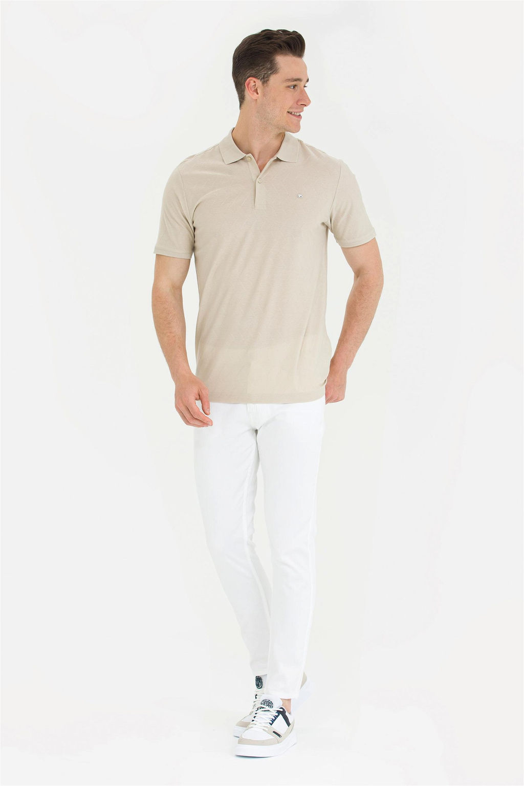 U. S. Polo Assn / Мужские белые брюки из плотной ткани - U.s. polo assn фото 8