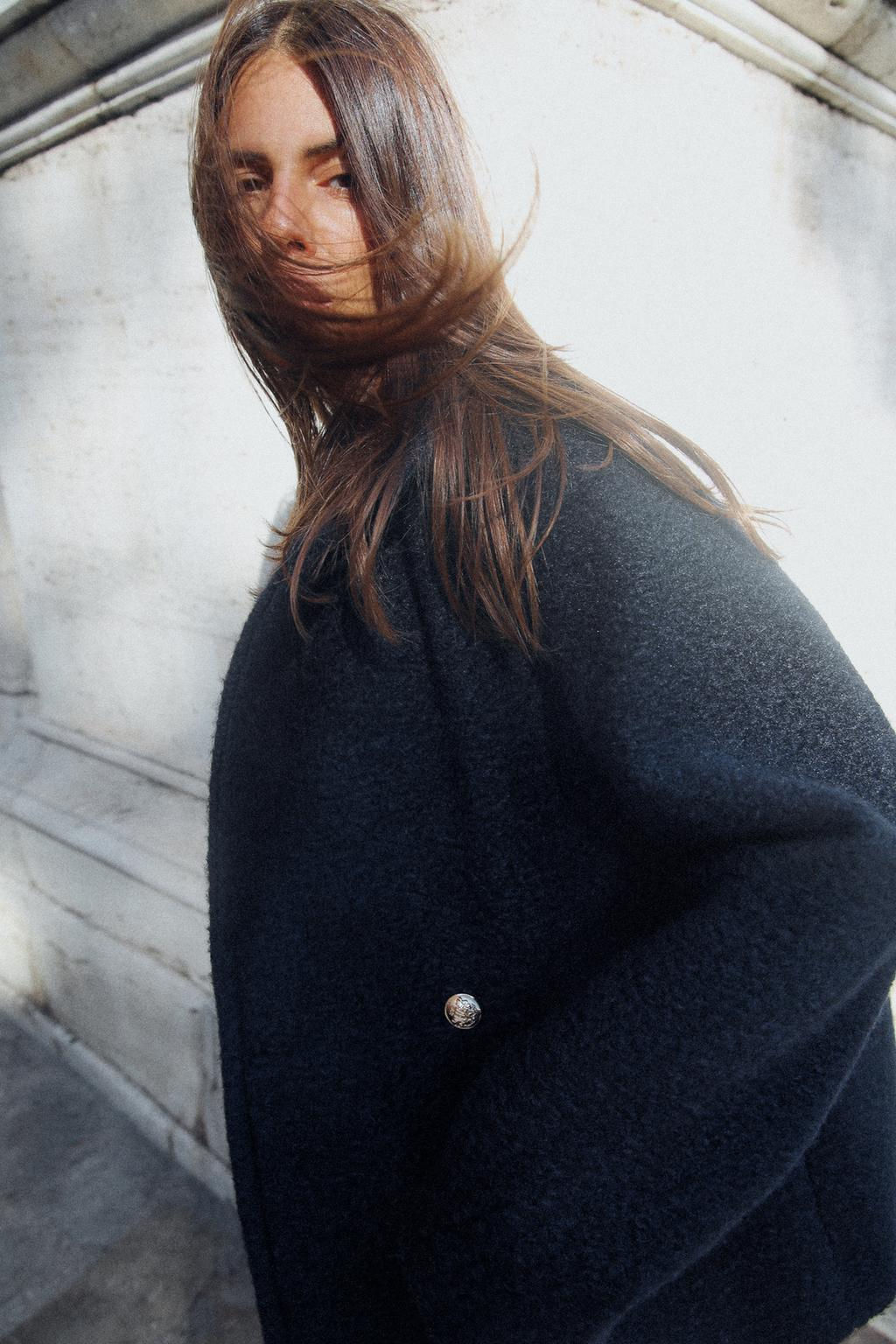 BOUCLE DOUBLE-BREASTED COAT - Zara фото 3