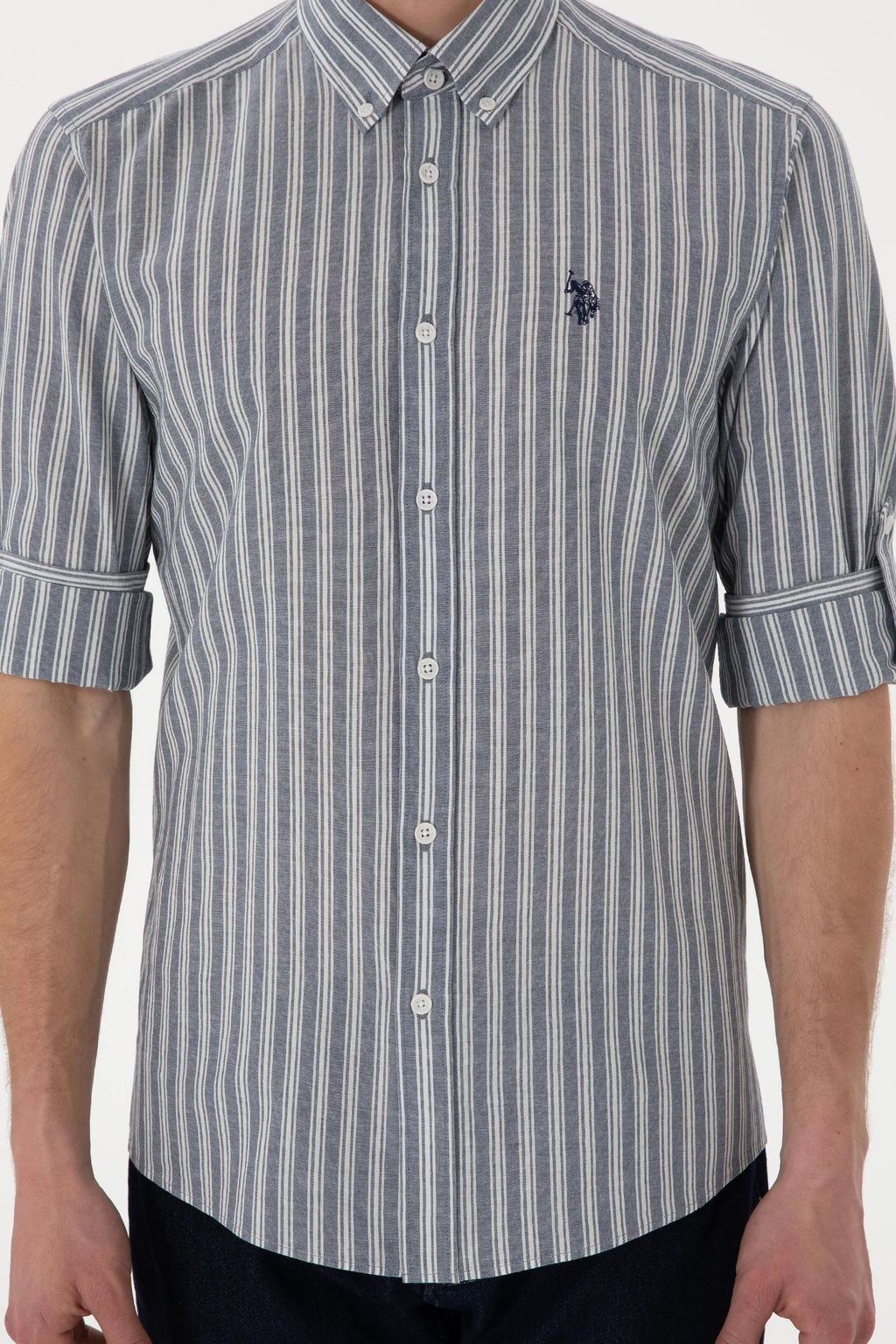 Erkek Mavi Uzun Kollu G_mlek Sepette S_rpriz _ndirim - U.s. polo assn фото 6