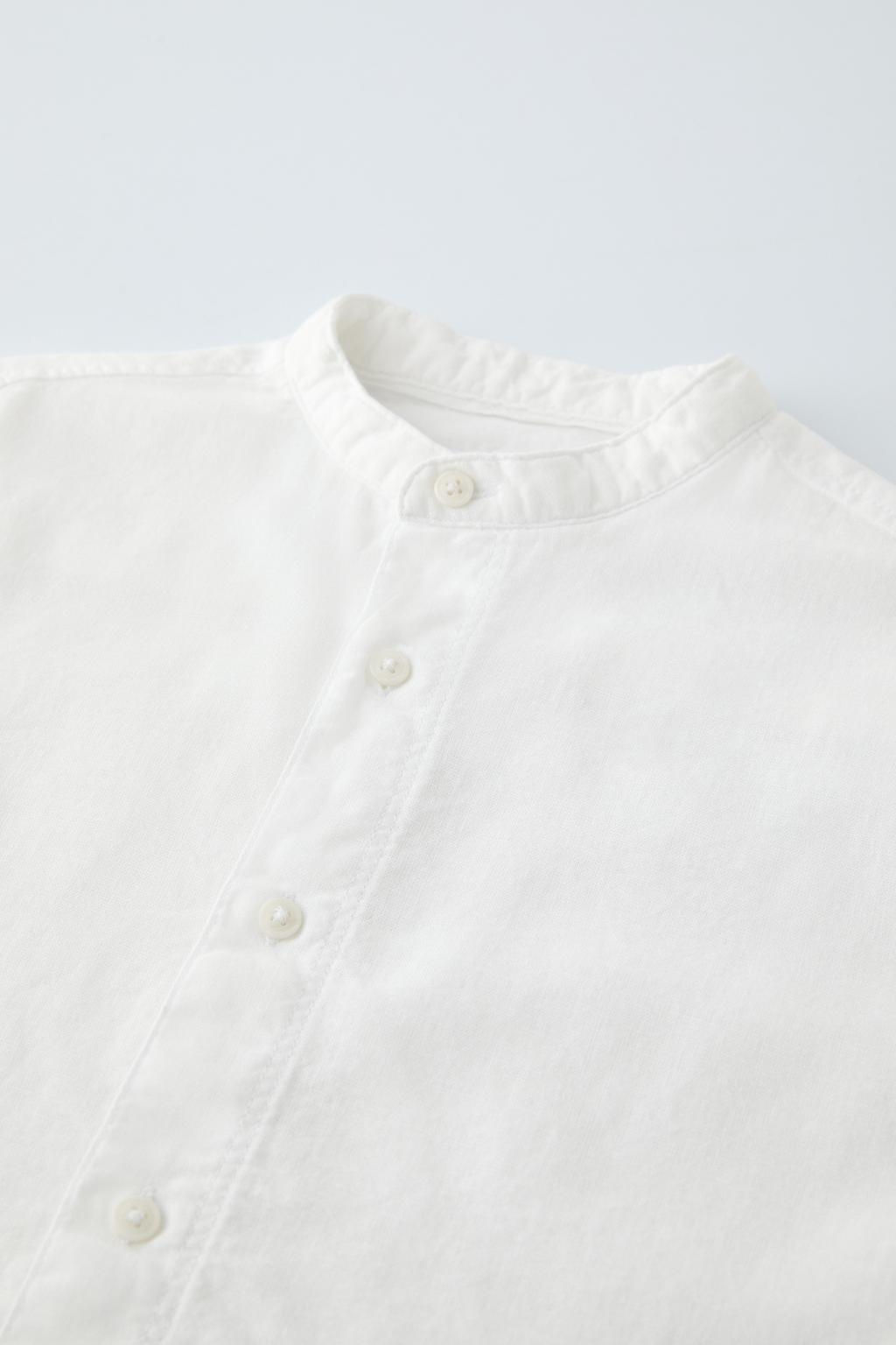 KETEN KARISIMLI GOMLEK - Zara фото 3